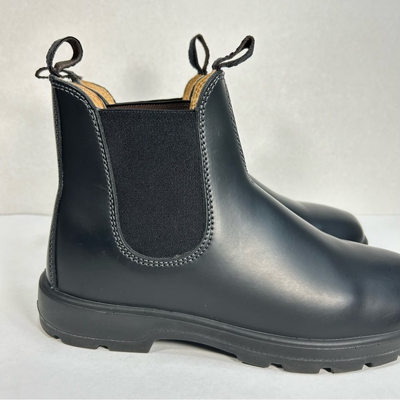 Prospector Leather Chelsea Boot Men’s 9 Slip On Water Resistant Black Round Toe - Picture 5 of 16